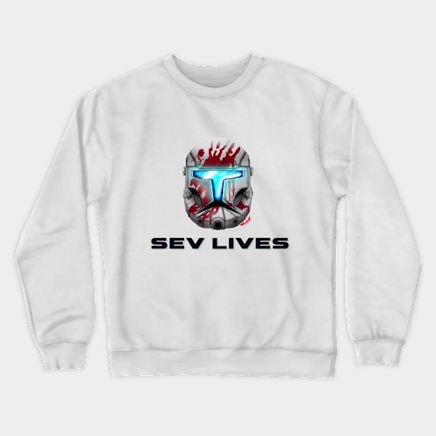 Sev Lives Republic Commando Shirt Crewneck Sweatshirt by Cmmndo_Sev